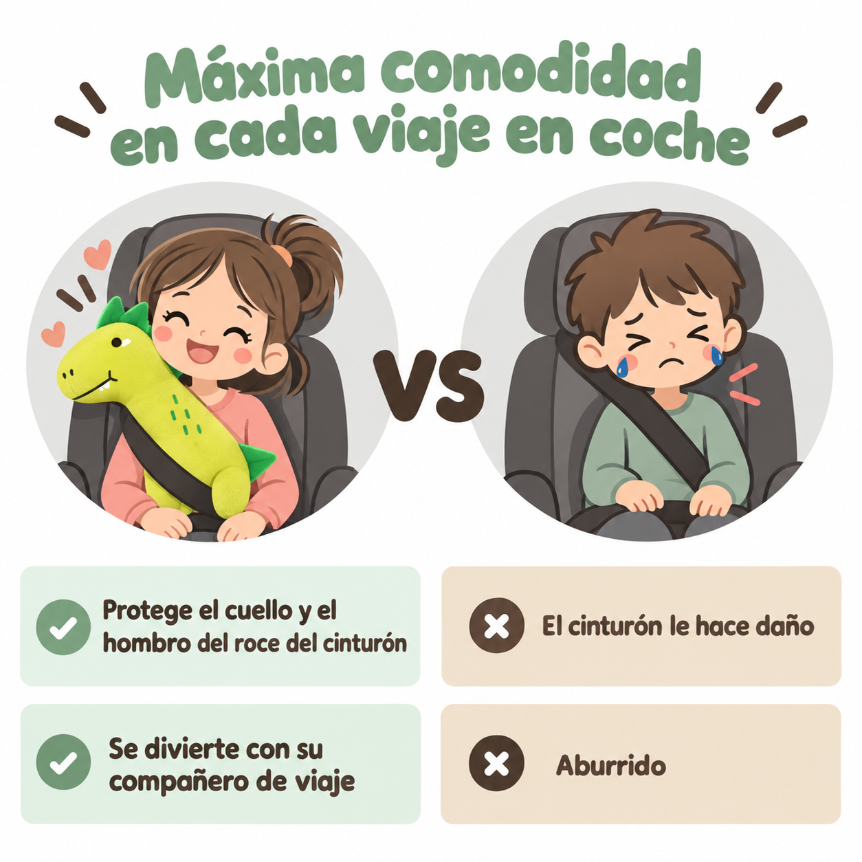 Reposacabezas Infantil para Coche